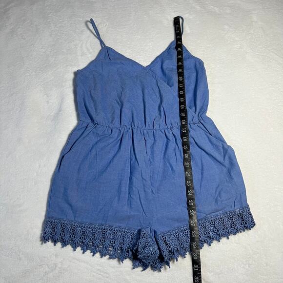 Women's Sleeveless V-Neck Romper Playsuit Size Small Casual Summer Lightweight - Picture 10 of 10